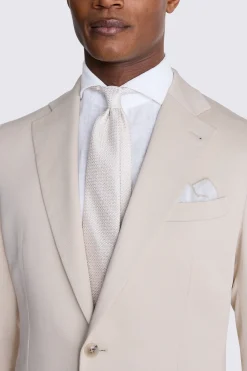 Italian Tailored Fit Light Camel Silk Suit