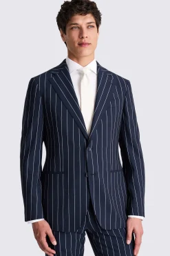 Italian Tailored Fit Navy White Suit