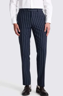 Italian Tailored Fit Navy White Suit