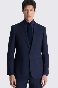 Italian Tailored Fit Navy Check Suit