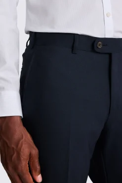 Italian Tailored Fit Navy Trousers