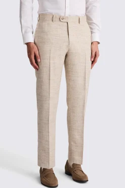 Italian Tailored Fit Oatmeal Trousers