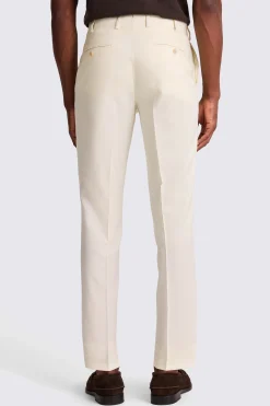 Italian Tailored Fit Off White Trousers