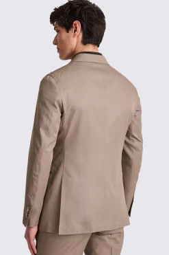 Italian Tailored Fit Taupe Cotton Suit