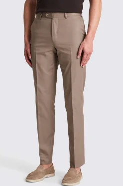 Italian Tailored Fit Taupe Cotton Suit