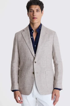 Italian Tailored Fit Taupe Jacket