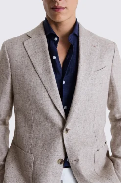Italian Tailored Fit Taupe Jacket