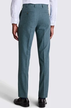 Italian Tailored Fit Teal Trousers