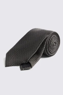 Italian Taupe Grenadine Tie