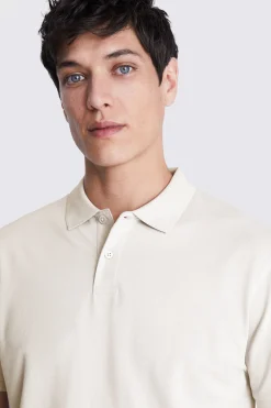 Ivory Piqué Polo Shirt