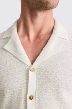 Jacquard Bouclé Knitted Shirt