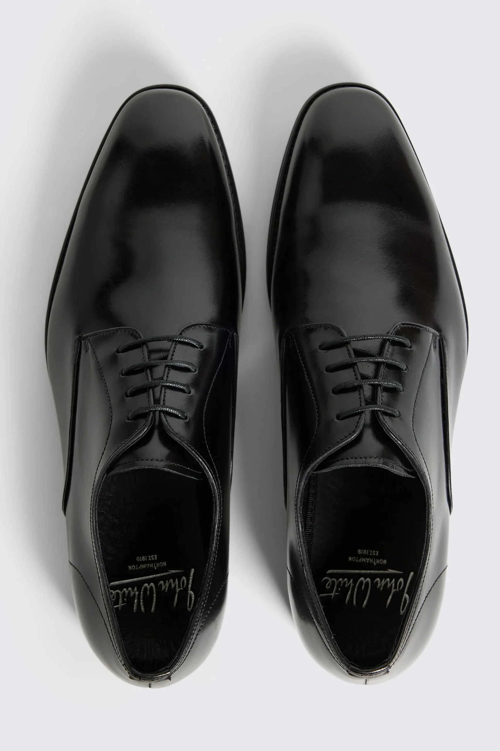 John White Alberta Black Performance Derby Shoes
