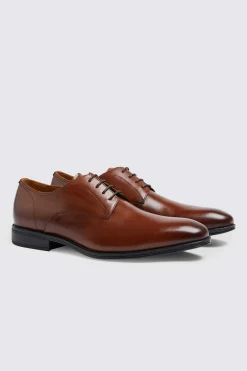 John White Alberta Tan Performance Derby Shoes