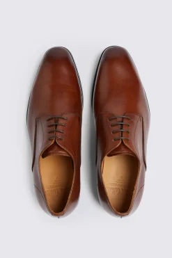John White Alberta Tan Performance Derby Shoes
