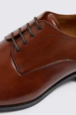 John White Alberta Tan Performance Derby Shoes