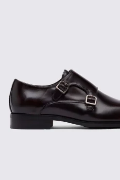 John White Monkton Brown Double Monk Shoes