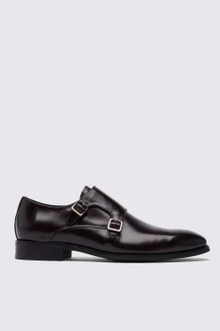John White Monkton Brown Double Monk Shoes