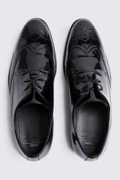 Kensington Black Patent Dress Brogues