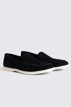 Lewisham Navy Suede Casual Loafers