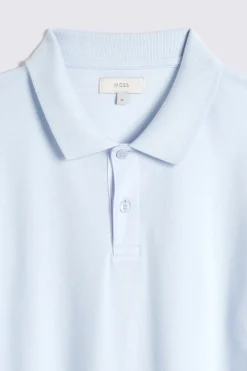 Light Blue Pique Polo Shirt