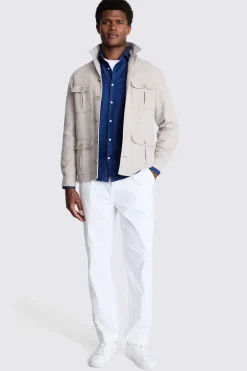Light Camel Safari Shacket