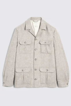 Light Camel Safari Shacket