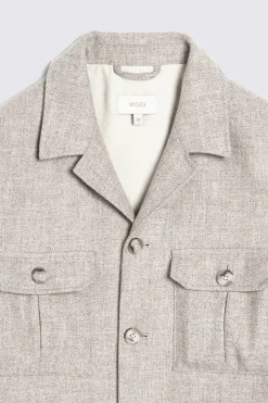 Light Camel Safari Shacket