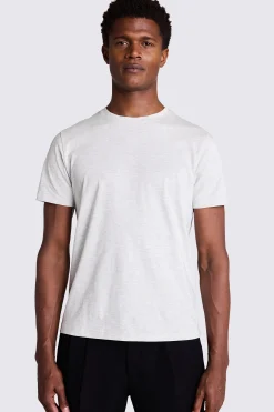 Light Grey Marl Crew Neck T-Shirt