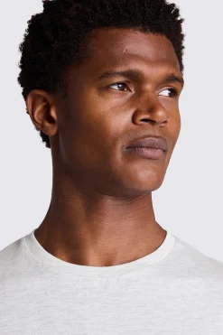 Light Grey Marl Crew Neck T-Shirt