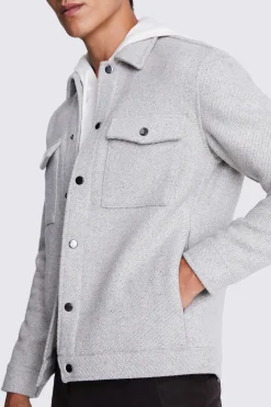 Light Grey Structured Shacket