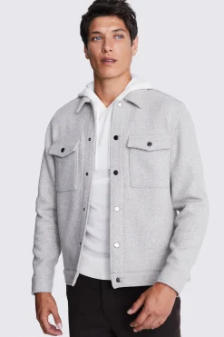 Light Grey Structured Shacket