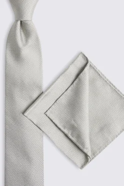 Light Sage Silk Semi Plain Tie