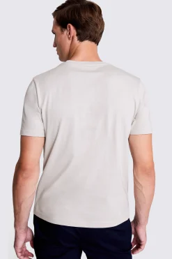 Light Taupe Crew-Neck T-Shirt