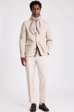 Light Taupe Technical Field Jacket