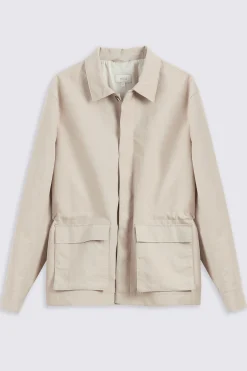 Light Taupe Technical Field Jacket