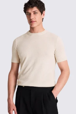 Linen Blend Oatmeal T-shirt