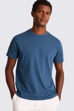 Mid Blue Crew-Neck T-Shirt
