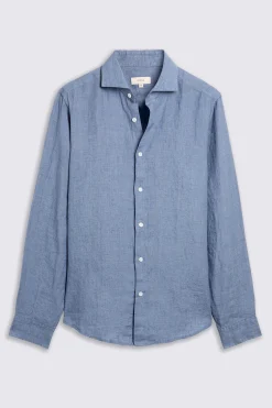 Mid Blue Linen Shirt
