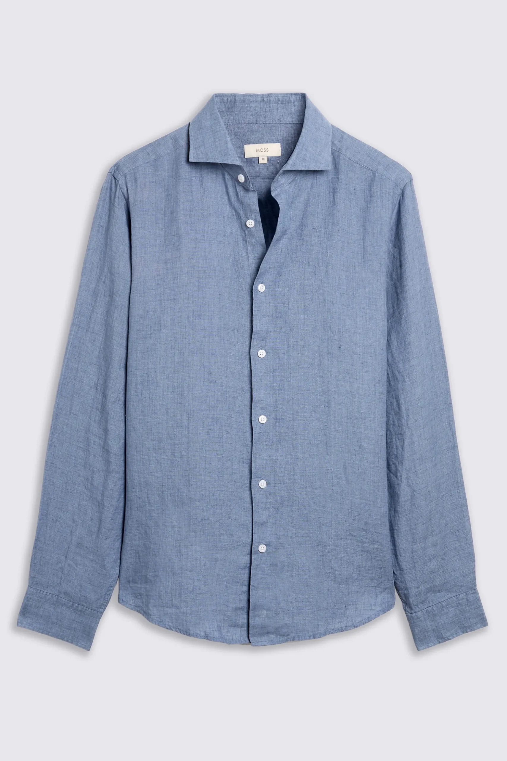 Mid Blue Linen Shirt