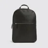 Moss Black Saffiano Backpack