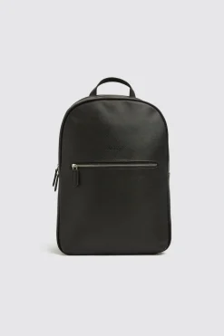 Moss Black Saffiano Backpack
