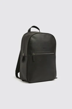 Moss Black Saffiano Backpack