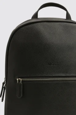 Moss Black Saffiano Backpack