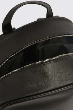 Moss Black Saffiano Backpack