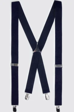 Navy Clip-On Braces