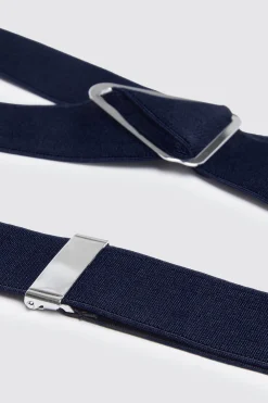 Navy Clip-On Braces