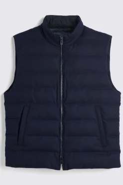Navy Flannel Gilet
