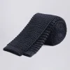Navy Knitted Silk Tie