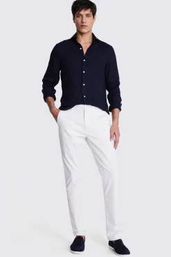 Navy Linen Shirt