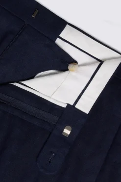 Navy Linen Shorts